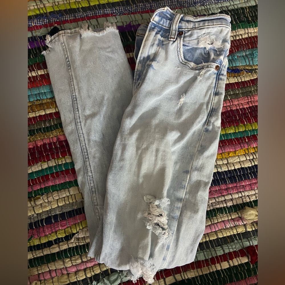 Abercrombie & Fitch The Ankle Straight Ultra High Rise Jeans